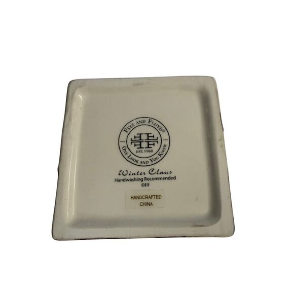 Fitz and floyd Winter Claus Red Cardinal Lidded Trinket Box, w/ Original Box - Picture 7 of 7